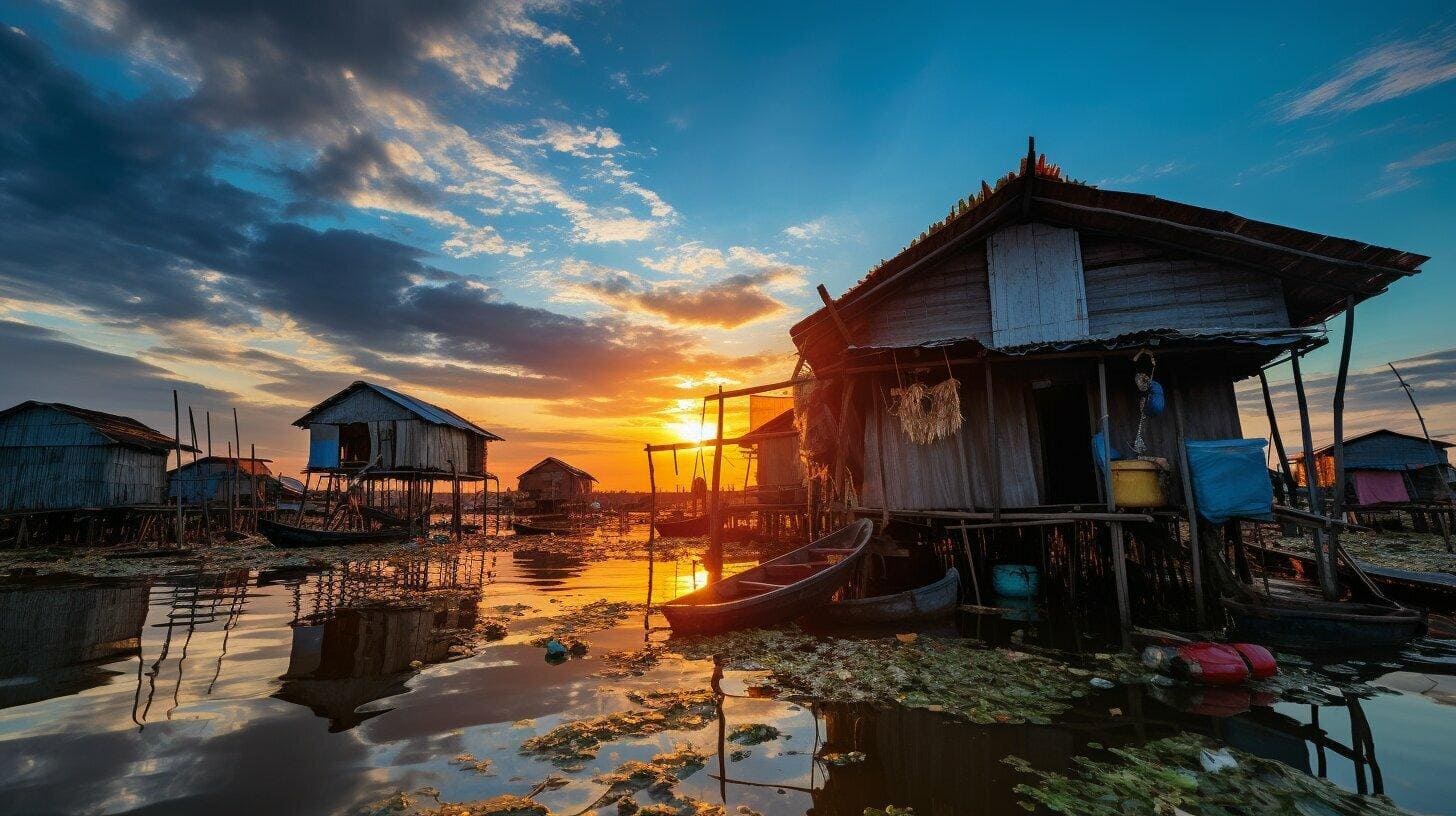 Phnom Kulen & Kampong Phluk at Sunset